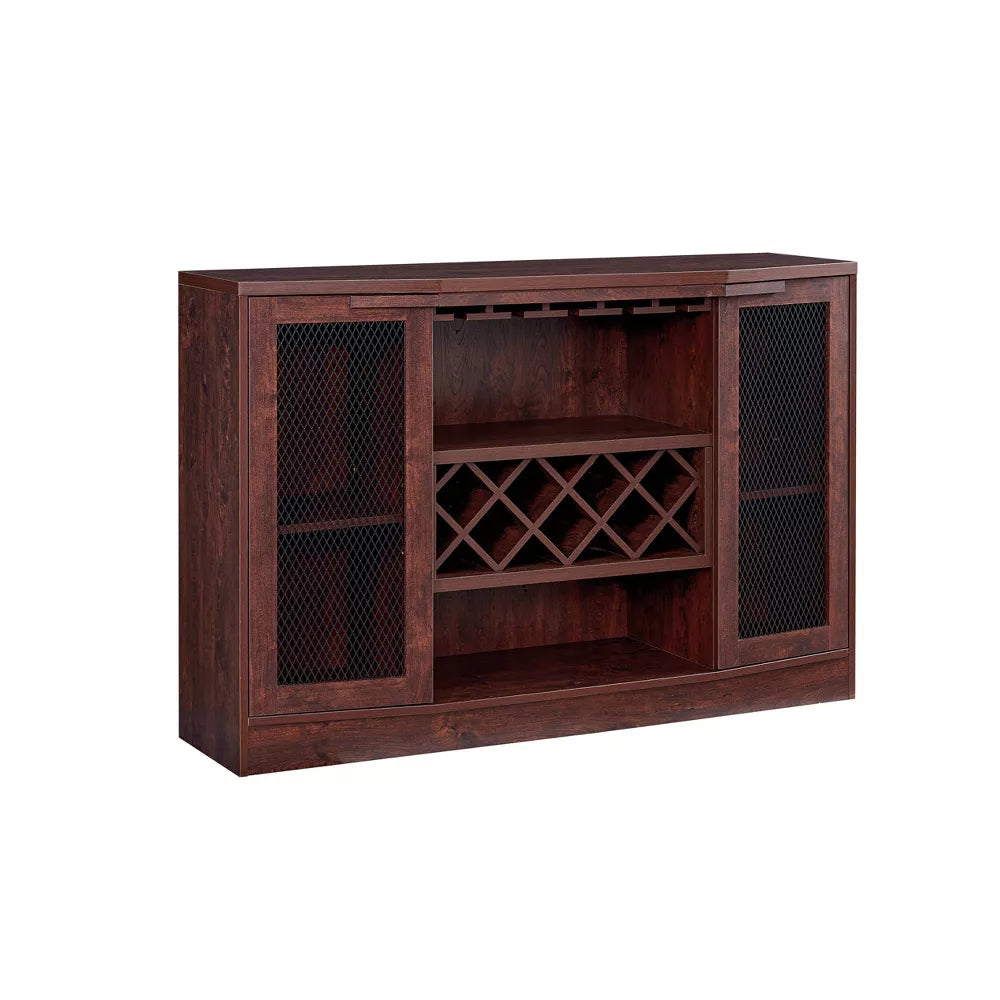 Bar Cabinet with Two Curved Glass Doors