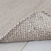 Bleached Jute Fringe Rug