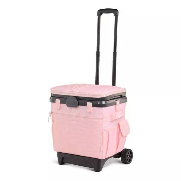 MaxCold Duo Cool Fusion 36 Rolling Cooler - Rose Quartz