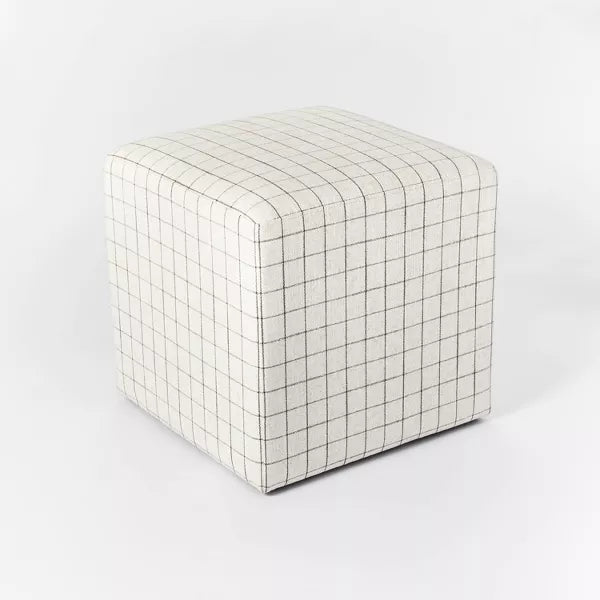 Lynwood Square Upholstered Cube Ottoman