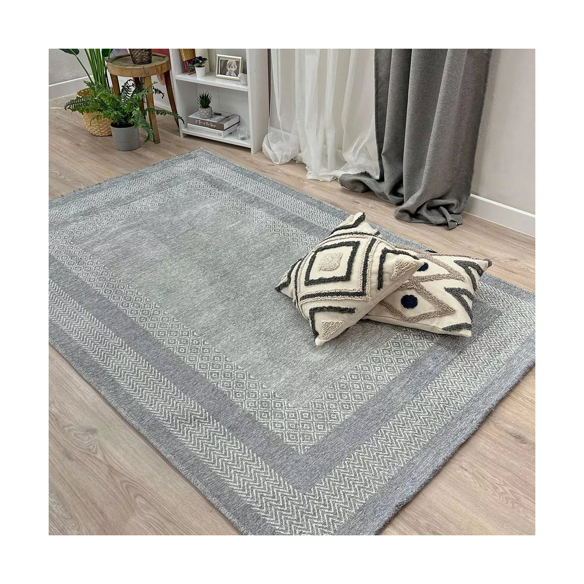 Washable Area Rugs for Living Room Bedroom Kitchen Dining Decor Cotton Pet Friendly Rug