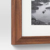 Wood Matted Wall Frame Midtone Woodgrain