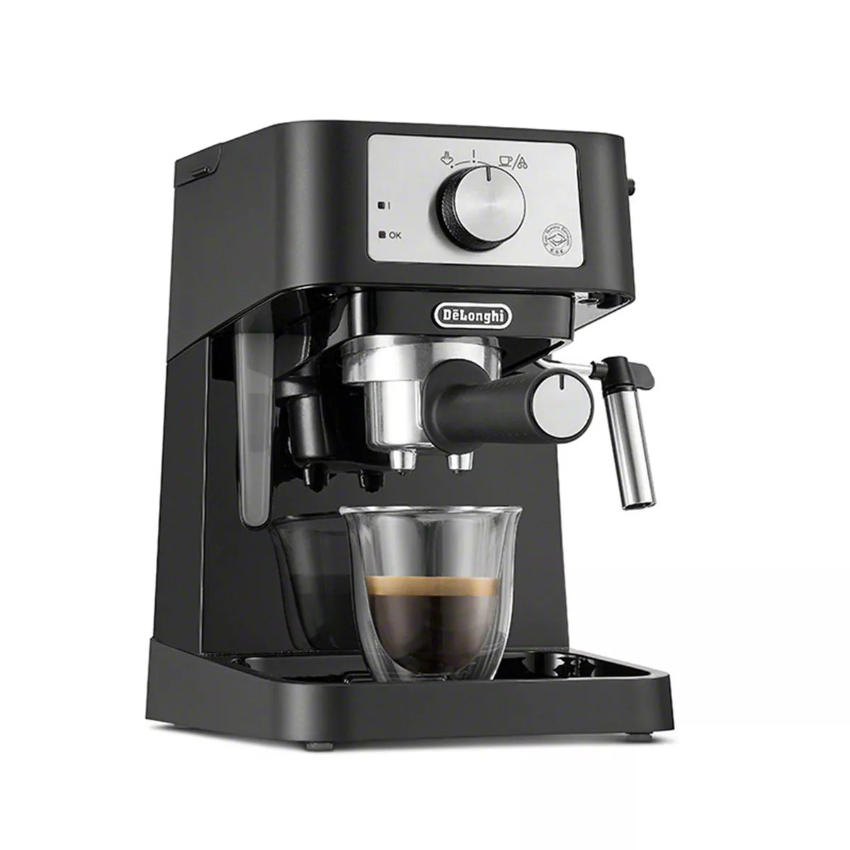 Stilosa Espresso Machine: 15-Bar Pressure, Frothing Wand, Removable Water Reservoir, Dishwasher-Safe Parts