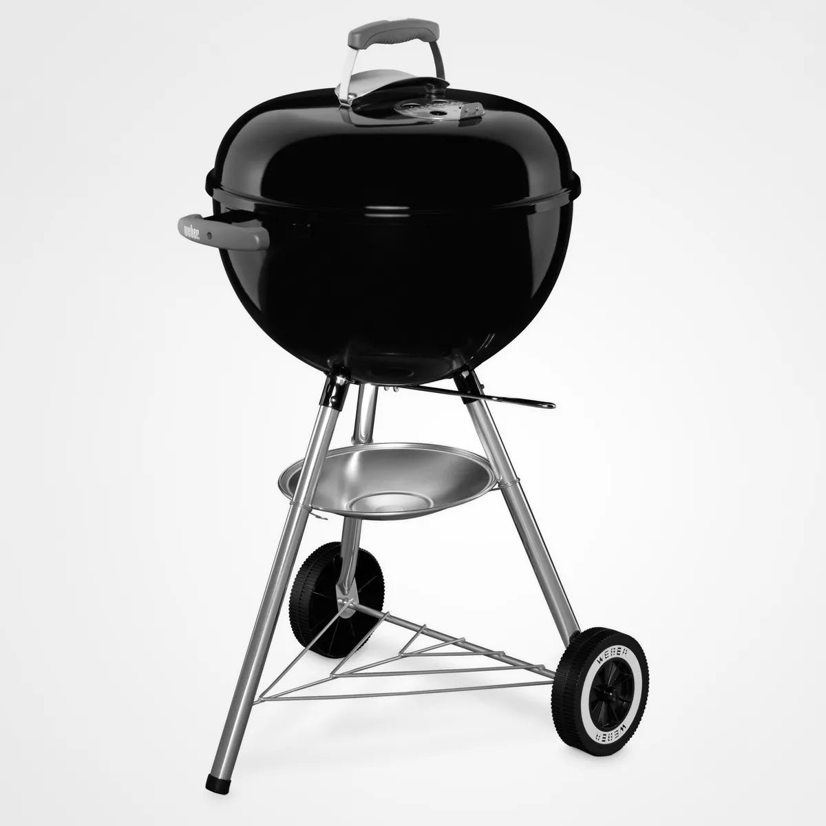 Original Kettle Charcoal Grill Black: Porcelain-Enamel Lid, Weather-Resistant