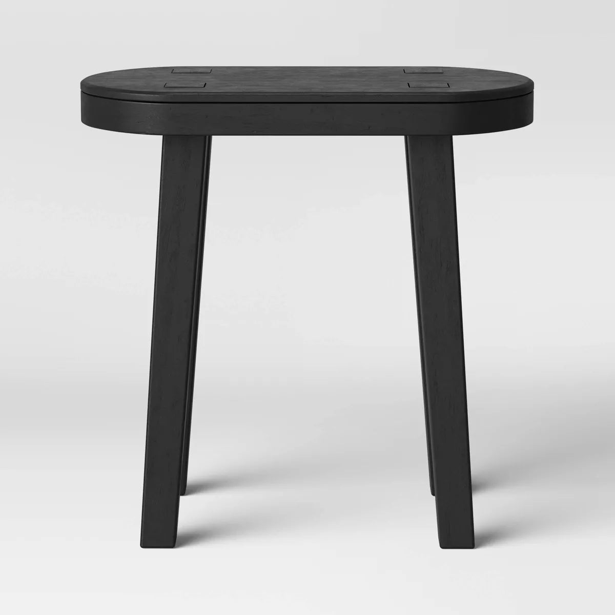 Woodland Carved Wood Accent Table - Black