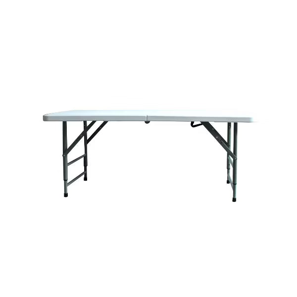 Adjustable Height Folding Table Off-Whit