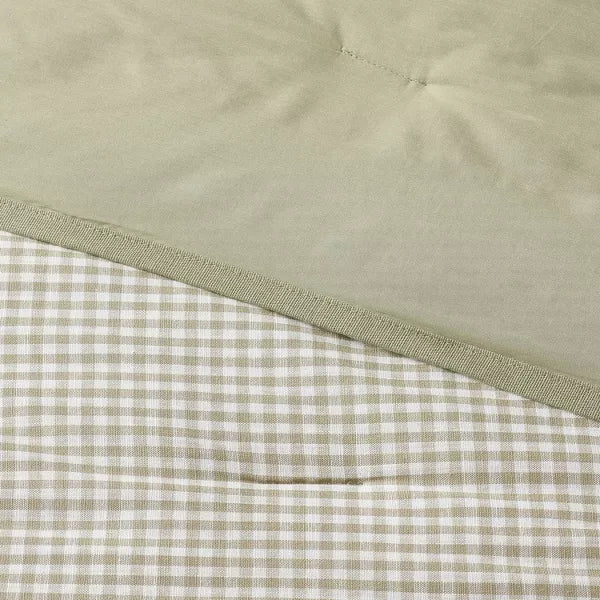 Mini Gingham Comforter and Sham Set - Full/Queen