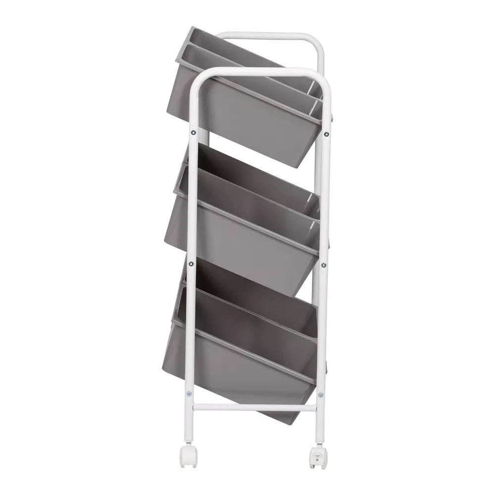 6 Bin rolling cart