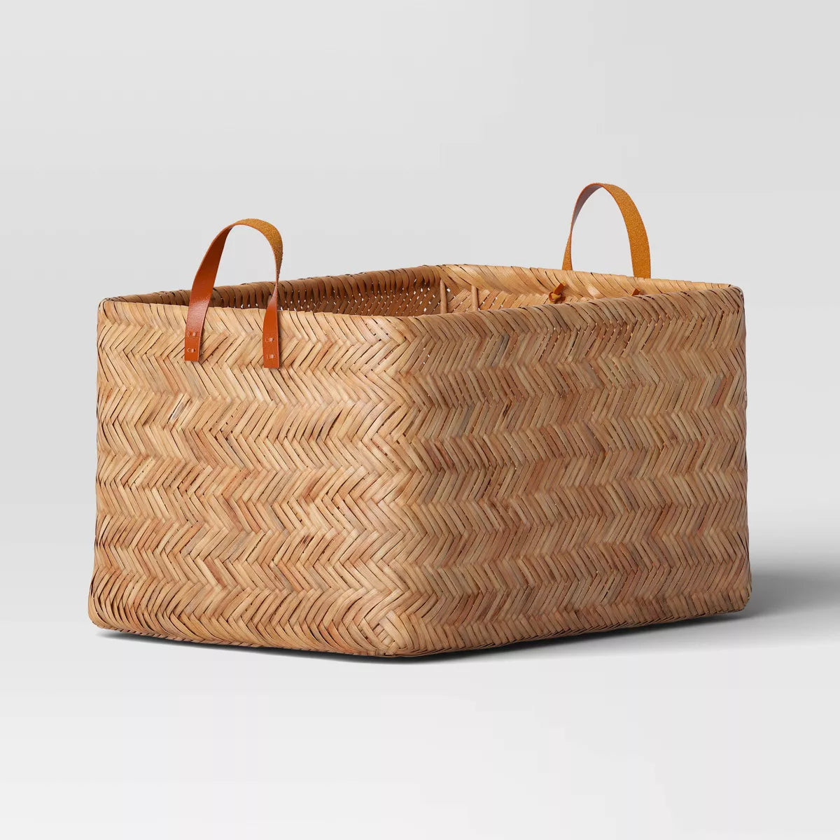 Herringbone Weave Cube Basket - Threshold™ SHOWROOM ITEM