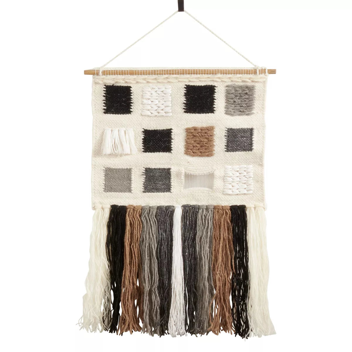Saro Lifestyle Textured Woven Wall Hanging SHOWROOM ITEM