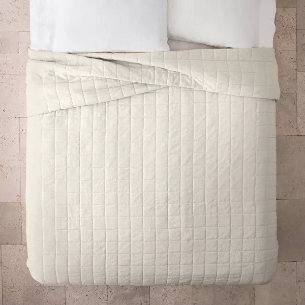 Heavyweight Linen Blend Quilt - King