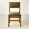 Dowel Leg Upholstered Armless Dining Chair