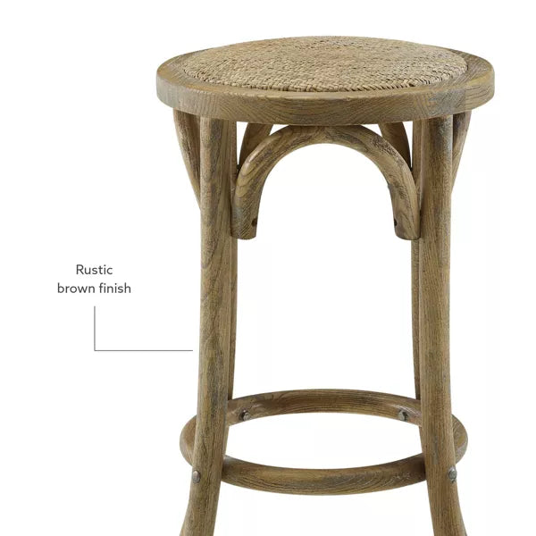 Rae Ratten Seat Backless Counter Height Barstool