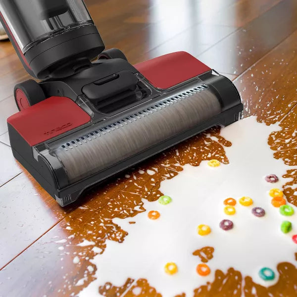 Floor One S2 Plus - Cordless Smart Wet/Dry Vacuum Cleaner and Hard Floor Washer: Self-Cleaning, Electric, Red