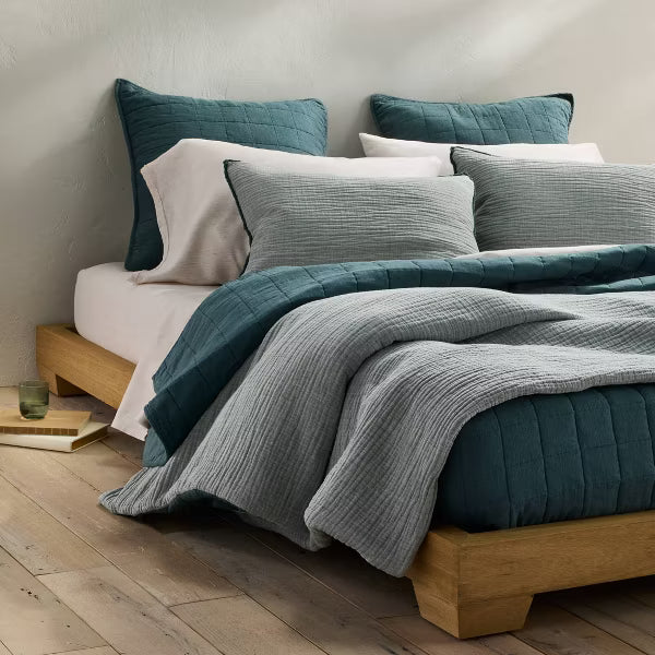 Heavyweight Linen Blend Quilt - Queen