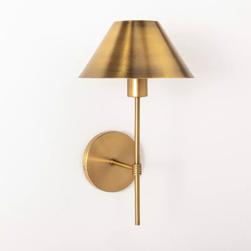 Metal Sconce Wall Light Brass