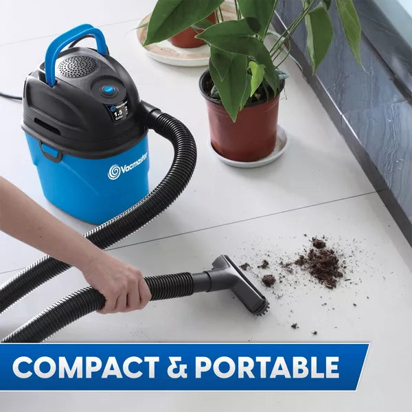 Wet/Dry Vac with Bonus Car Nozzle: Portable Electric Shop Vacuum, Multi-Surface, Corded