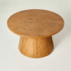 Wooden Round Pedestal Coffee Table