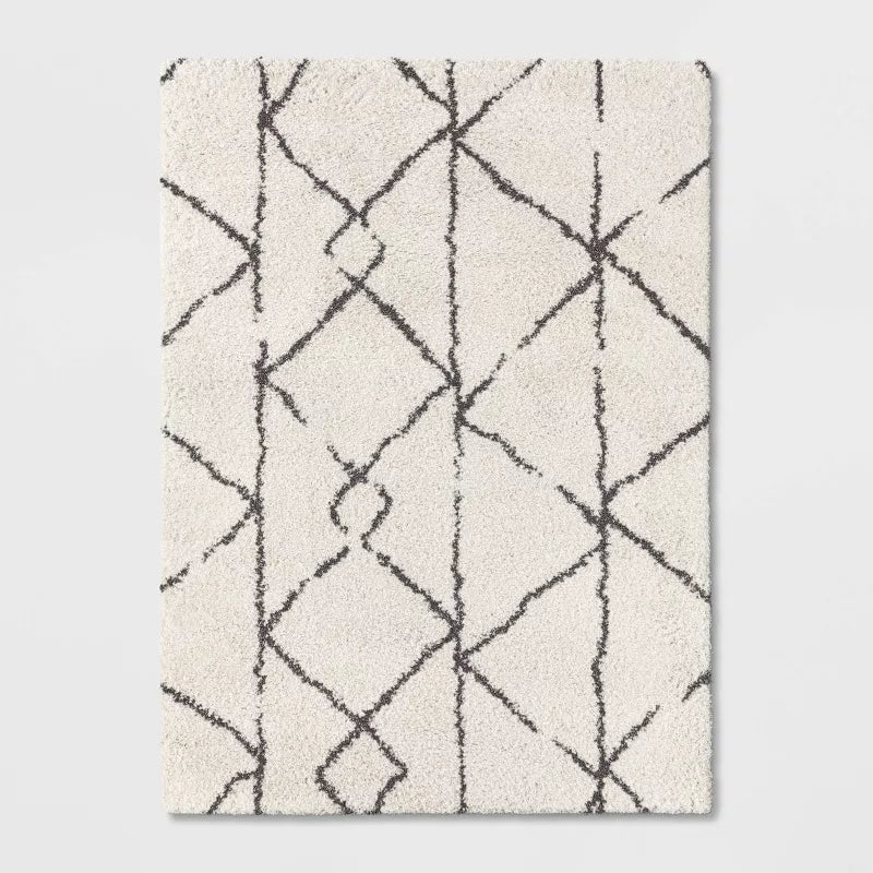Geometric Design Woven Rug - 7'8"x9'10"