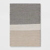 Color Block Braided Outdoor Area Rug Ivory - 5'x7'