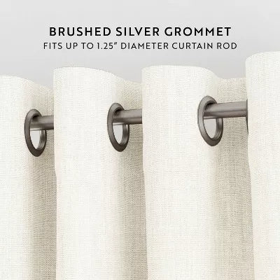 2 Panel Thermal-Insulated 100% Total Blackout Grommet Window Curtains