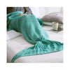Mermaid Tail Blanket - Mermaid Pattern Knitted Throw for Adults and Kids