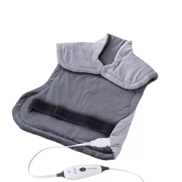 PureRelief XL Extra-Long Back and Neck Heating Pad -  Gray