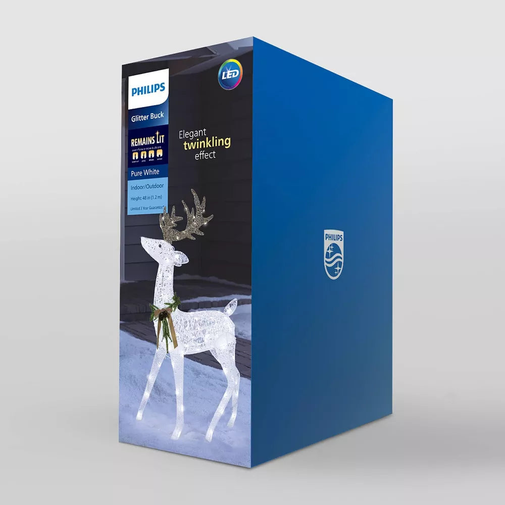 LED White and Champagne Glitter String Novelty final cut