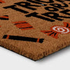 'Trick or Treat' Halloween Coir Doormat Orange