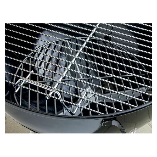 Original Kettle Charcoal Grill Black: Porcelain-Enamel Lid, Weather-Resistant