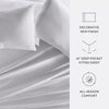 300 Thread Count 100% Cotton 4 Piece Solid Sheet Set Sateen Weave - King