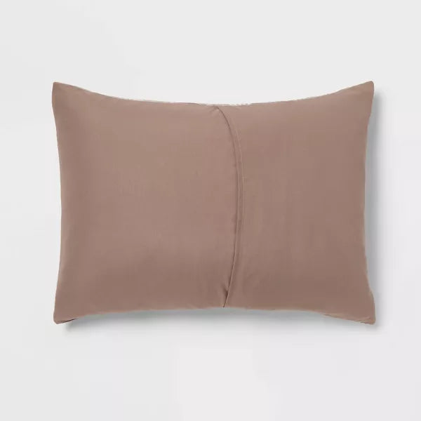 8pc Jacquard Chain Link Comforter and Sheet Set Taupe - Queen