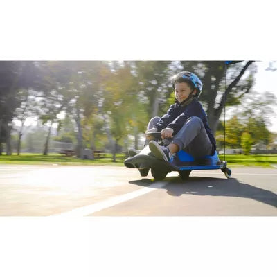 12V Crazy Cart Shift Electric Drifting Go Kart - Blue/Black