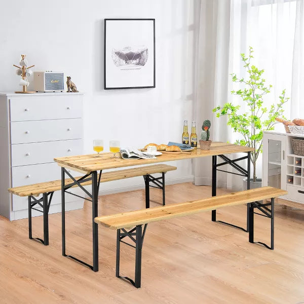 3 PCS Beer Table Bench Set
