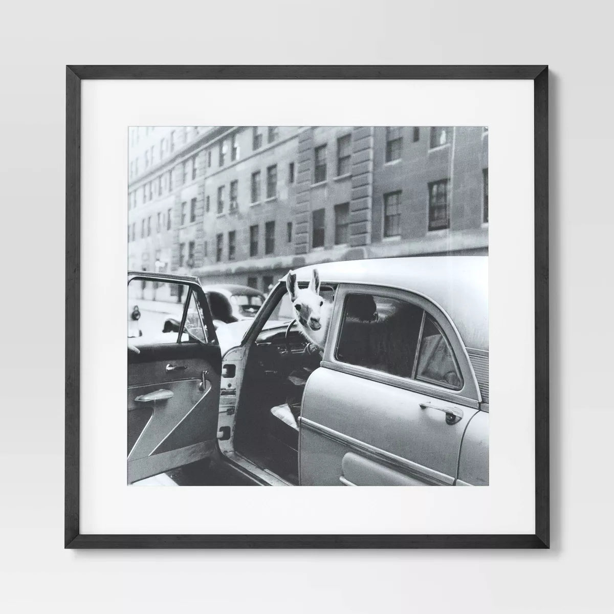 'Well Hello There' Framed Wall Poster - Modern Lithograph Art, Polystyrene Frame