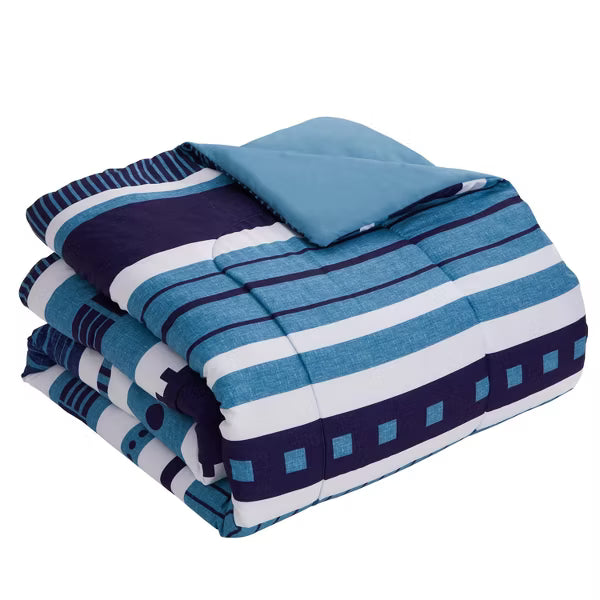 7pc Marino Bed-in-A-Bag Printed Comforter Set - Queen