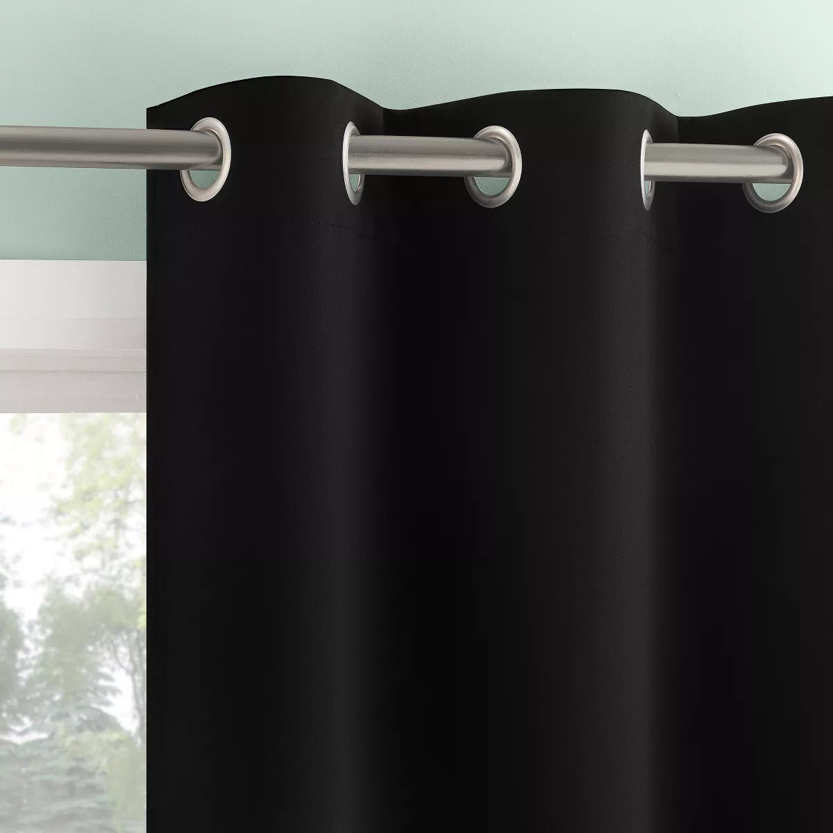 2pc Tedrow 100% Blackout Grommet Curtain Panel Pair