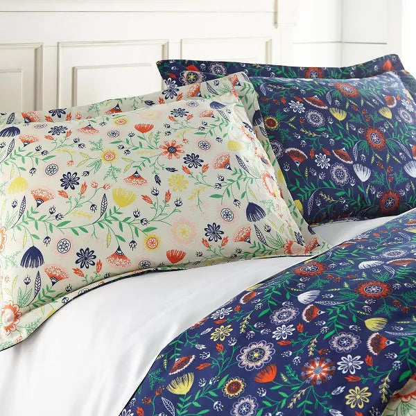 Boho Bloom Oversized Reversible Comforter Set - Twin/Twin XL