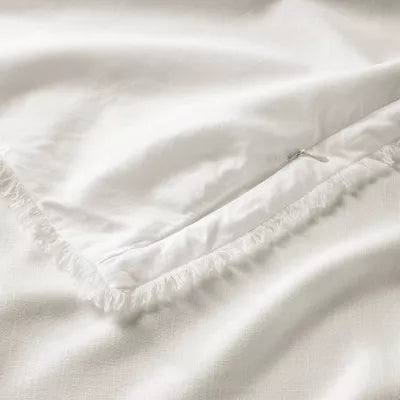 Heavyweight Linen Blend Duvet Cover & Pillow Sham Set - King