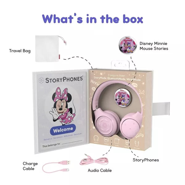 Storytelling Bluetooth Wireless Kids Headphones Intro Bundle with Story Disk
