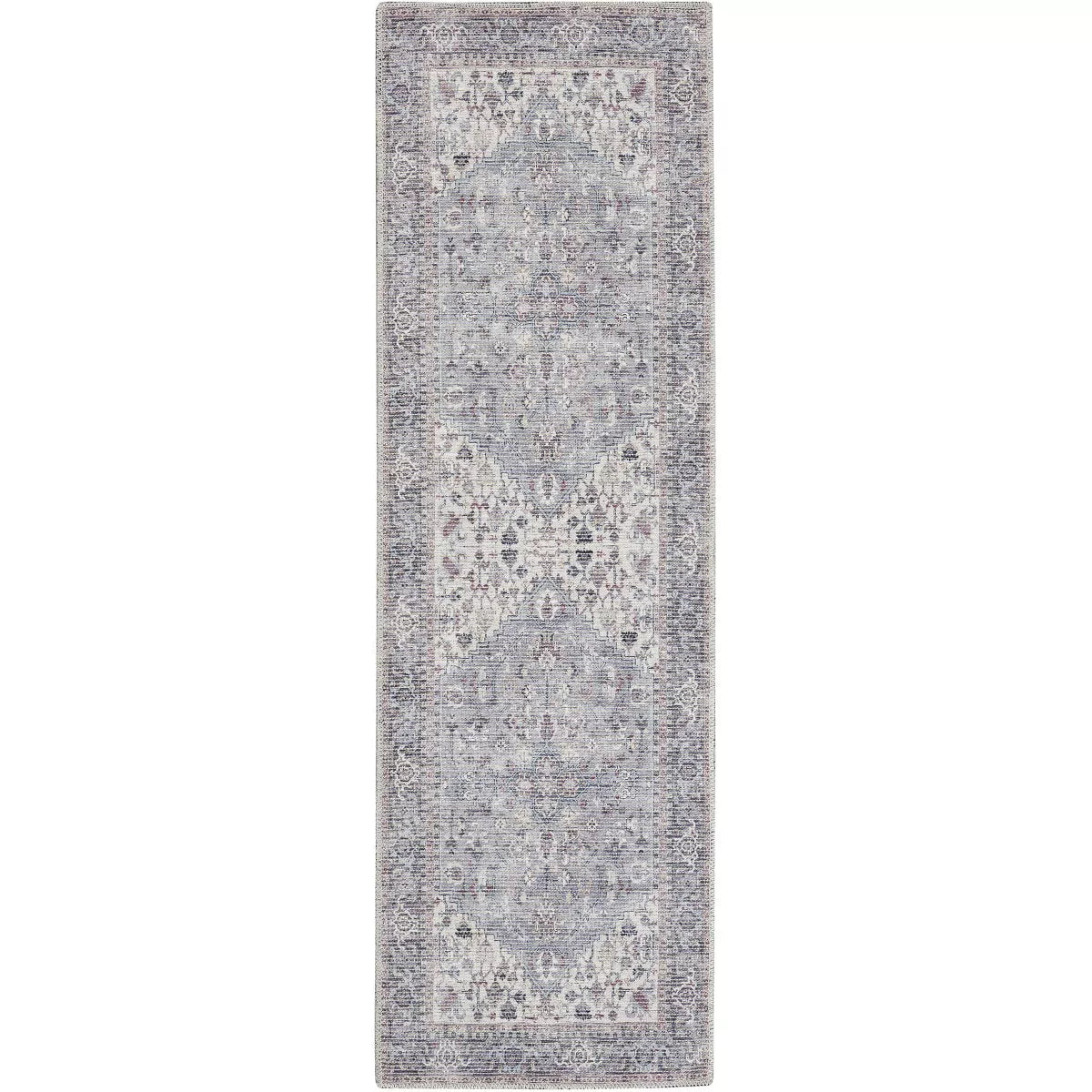 New Concept Washables Vintage Medallion Area Rug 2'2"x8'