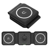3-in-1 Portable Magnetic Wireless Charger - Black