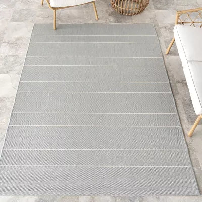 Alaina Indoor/Outdoor Striped Area Rug - 10' x 14'