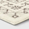 Washable Distressed Persian Accent Rug Cream - 4' x 5'6
