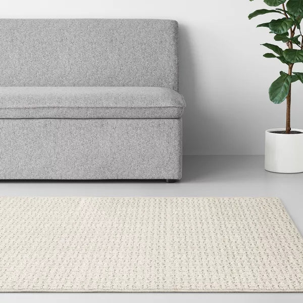 Washable Solid Machine Tufted Rug 4'5'x6"