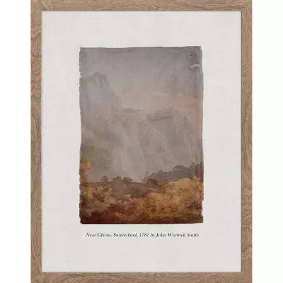 (Set of 2) Glass Textbook Framed Prints: Traditional Wall Art, Polystyrene Frame