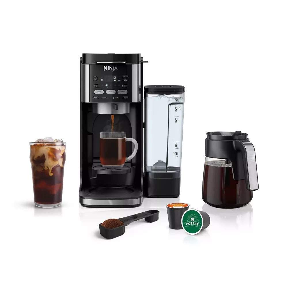 DualBrew Hot & Iced Coffee Maker: 12-Cup, Custom Brew Strength, Removable Reservoir, Glass Carafe