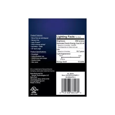 75W PAR30L LED Light Bulbs Soft White - Set of 2