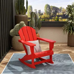 WestinTrends Outdoor Patio Porch Rocking Adirondack Chair