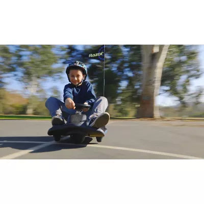 12V Crazy Cart Shift Electric Drifting Go Kart - Blue/Black